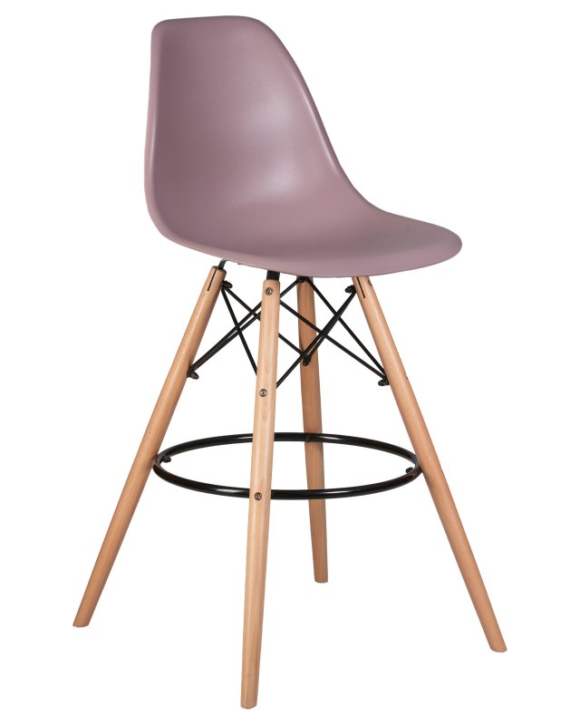 Стул барный DOBRIN DSW BAR (ножки светлый бук, цвет сиреневый (P-04))