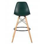 Стул барный DOBRIN DSW BAR (ножки светлый бук, цвет тёмно-зеленый (G-13))