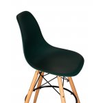 Стул барный DOBRIN DSW BAR (ножки светлый бук, цвет тёмно-зеленый (G-13))