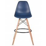 Стул барный DOBRIN DSW BAR (ножки светлый бук, цвет тёмно-синий (BE-12))
