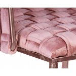 Стул барный DOBRIN EMMA ROSE GOLD (розовый велюр (VF-10))