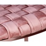 Стул барный DOBRIN EMMA ROSE GOLD (розовый велюр (VF-10))