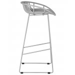 Стул барный DOBRIN FRANK (светло-серый)