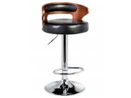 Стул барный DOBRIN FRED (коричневое дерево, чёрный)