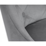 Стул барный DOBRIN JOSEPH BLACK (серый велюр (MJ9-75))