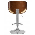 Стул барный DOBRIN KARTER (коричневое дерево, кремовый)