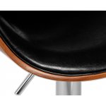 Стул барный DOBRIN KARTER (коричневое дерево, чёрный)