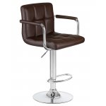 Стул барный DOBRIN KRUGER ARM (коричневый)