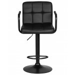 Стул барный DOBRIN KRUGER ARM BLACK (черный)