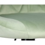 Стул барный DOBRIN LOGAN BLACK (мятный велюр (MJ9-87))