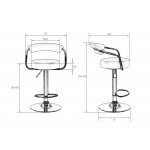 Стул барный DOBRIN MARTA (чёрный)