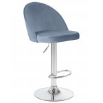 Стул барный DOBRIN MILANA (пудрово-голубой велюр (MJ9-74))