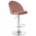 Стул барный DOBRIN MILANA (пудрово-розовый велюр (MJ9-32))