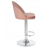 Стул барный DOBRIN MILANA (пудрово-розовый велюр (MJ9-32))