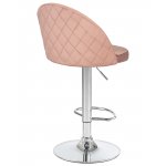 Стул барный DOBRIN MILANA (пудрово-розовый велюр (MJ9-32))