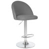 Стул барный DOBRIN MILANA (серый велюр (MJ9-75))