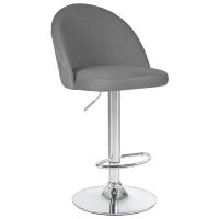 Стул барный DOBRIN MILANA (серый велюр (MJ9-75))