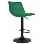 Стул барный DOBRIN TAILOR BLACK (зеленый велюр (MJ9-88))