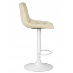 Стул барный DOBRIN TAILOR WHITE (бежевый велюр (MJ9-10))