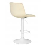 Стул барный DOBRIN TAILOR WHITE (бежевый велюр (MJ9-10))