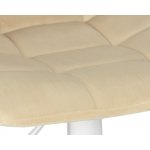 Стул барный DOBRIN TAILOR WHITE (бежевый велюр (MJ9-10))