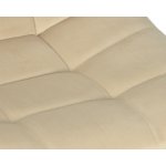 Стул барный DOBRIN TAILOR WHITE (бежевый велюр (MJ9-10))