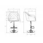 Стул барный DOBRIN VICTOR (белый)