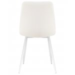 Стул обеденный DOBRIN ALEX (белые ножки, белая экокожа (P-02))