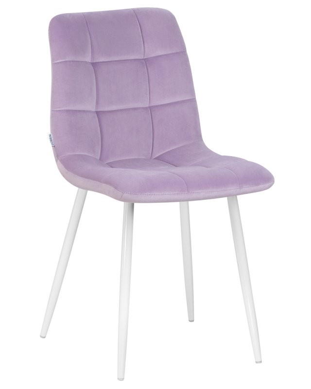 Стул обеденный DOBRIN ALEX (белые ножки, фиолетовый велюр (V108-49))