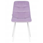 Стул обеденный DOBRIN ALEX (белые ножки, фиолетовый велюр (V108-49))