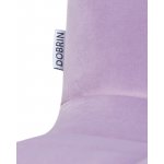 Стул обеденный DOBRIN ALEX (белые ножки, фиолетовый велюр (V108-49))