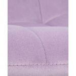 Стул обеденный DOBRIN ALEX (белые ножки, фиолетовый велюр (V108-49))