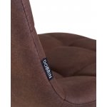 Стул обеденный DOBRIN ALEX (золотые ножки, коричневая микрофибра (PK-03))