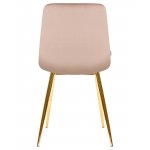 Стул обеденный DOBRIN ALEX (золотые ножки, мокко велюр (V108-104),)