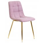Стул обеденный DOBRIN ALEX (золотые ножки, сиреневая ткань (UF860-04B))