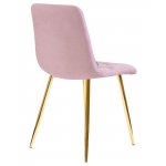 Стул обеденный DOBRIN ALEX (золотые ножки, сиреневая ткань (UF860-04B))