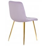Стул обеденный DOBRIN ALEX (золотые ножки, фиолетовый велюр (V108-49))