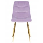 Стул обеденный DOBRIN ALEX (золотые ножки, фиолетовый велюр (V108-49))