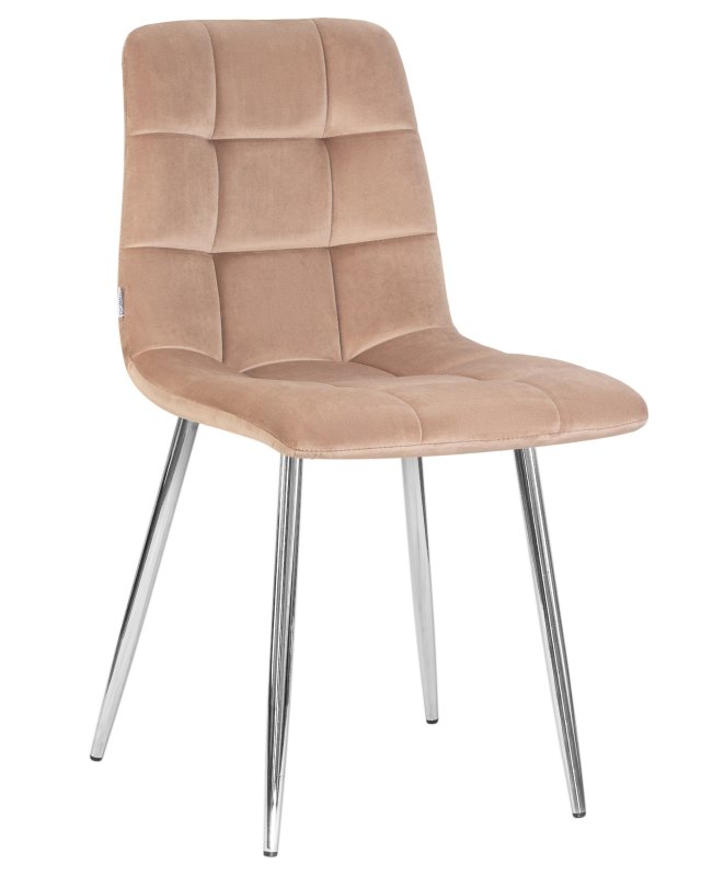 Стул обеденный DOBRIN ALEX (хром ножки, мокко велюр (V108-104),)