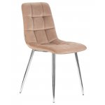 Стул обеденный DOBRIN ALEX (хром ножки, мокко велюр (V108-104),)