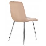 Стул обеденный DOBRIN ALEX (хром ножки, мокко велюр (V108-104),)