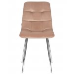 Стул обеденный DOBRIN ALEX (хром ножки, мокко велюр (V108-104),)