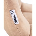 Стул обеденный DOBRIN ALEX (хром ножки, мокко велюр (V108-104),)