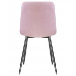 Стул обеденный DOBRIN ALEX (черные матовые ножки, сиреневая ткань (UF860-04B))