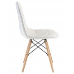 Стул обеденный DOBRIN BENNET (ножки светлый бук, белый)