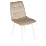Стул обеденный DOBRIN CHILLY (Бежевый Holland 07, основание белое)
