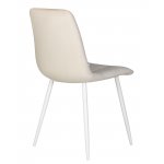 Стул обеденный DOBRIN CHILLY (Кремовый Holland 05, основание белое)