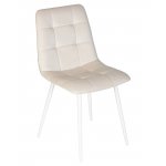Стул обеденный DOBRIN CHILLY (Кремовый Holland 05, основание белое)
