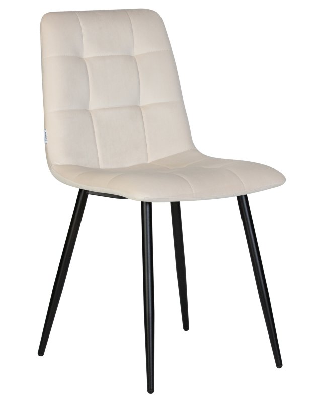 Стул обеденный DOBRIN CHILLY (Кремовый Holland 05, основание черное)