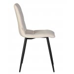 Стул обеденный DOBRIN CHILLY (Кремовый Holland 05, основание черное)